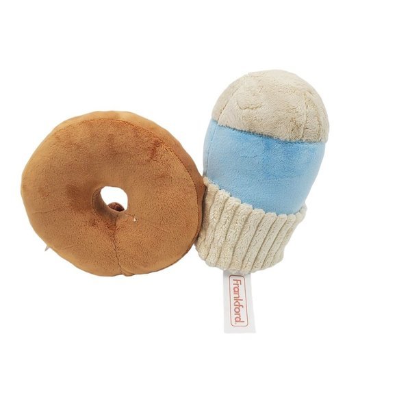 Frankford Valentine Plush Donut Let Me Go Pair Couples 2022 Donut & Cup Gift - Picture 3 of 5